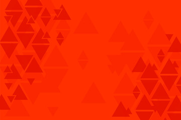 Geometric triangle orange and red background, abstract pattern, symmetrical and geometrical template, graphic layout, triangles