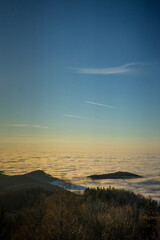 sunset in the mountains