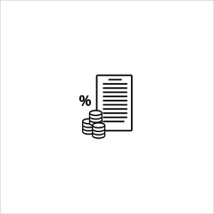 securities, deal icon vector illustration