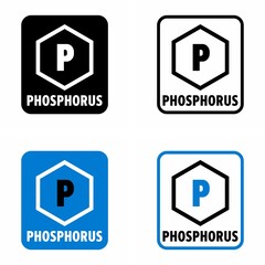 "Phosphorus" highly reactive chemical element information sign