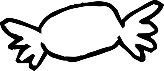 子供が描いたキャンディの落書き 