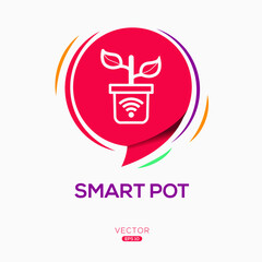 Creative (Smart pot) Icon ,Vector sign.
