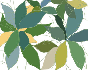 Leaf green color with a line art background - 465934851