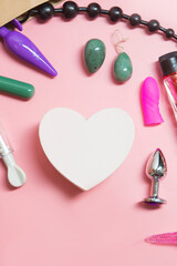 sex toy bag with pink background