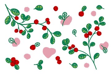 seamless background with cherry