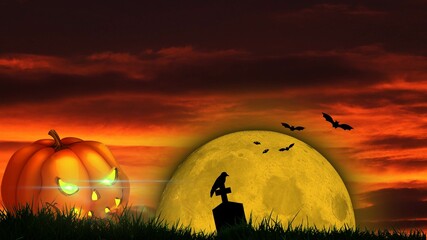 halloween night background