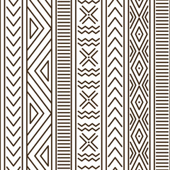 abstract geometric seamless pattern in ethnic style