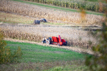 Fototapeta premium Beautiful autumn landscape in Transylvania