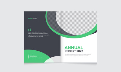 Annual Report Cover Design Template With Corporate Business Brochure Cover Layout