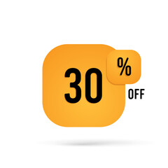 30 percent off discount simple illustration