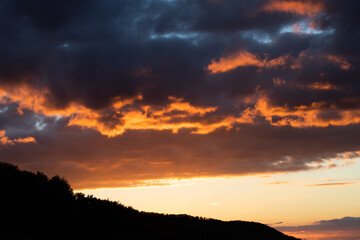 Colorful sunset sky