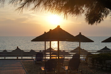 sunset on beach