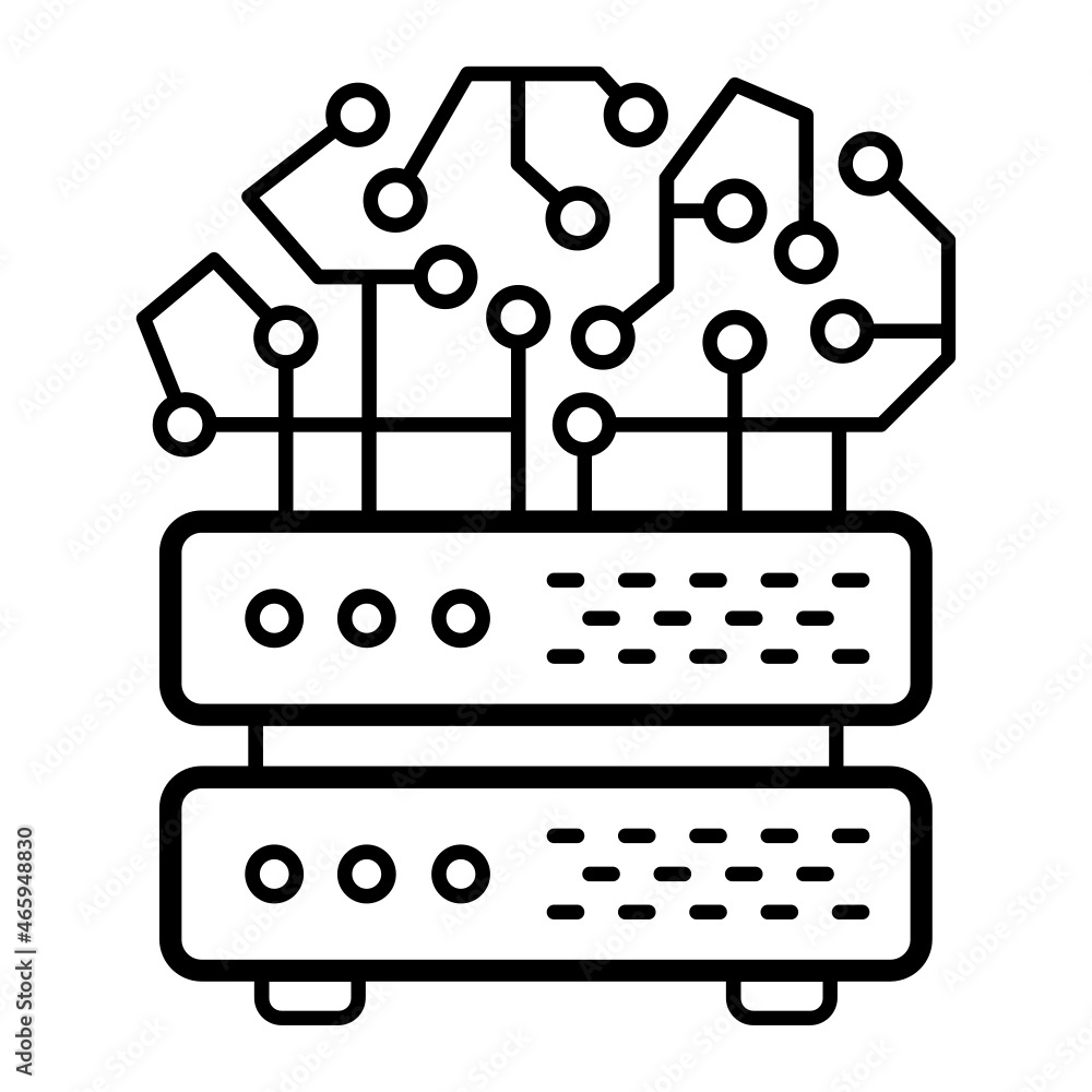 Aufkleber natural language processing concept, machine learning vector icon design, big data symbol, business 