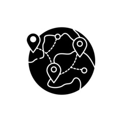 Logistic olor line icon. Pictogram for web page, mobile app