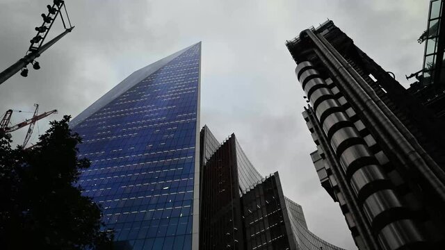 The Scalpel in The City of London in the afternoon on a cloudy day, United Kingdom