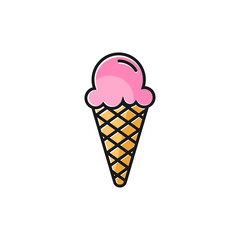 ice cream icon design template vector