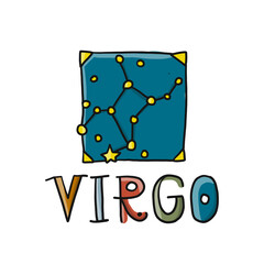 Virgo sign, zodiac logo. Sketch for your design