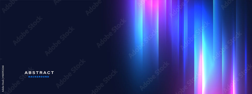 Fototapete Abstract futuristic background with glowing light effect.Vector illustration.	