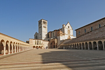 Fototapeta premium Assisi, la Basilica Superiore di San Francesco 