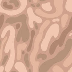 Seamless pattern with abstract organic shapes in brown tones.  Perfect for prints, backgrounds, wrapping paper, textile, linen, wallpaper, etc.