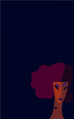 woman model face fashion curly ginger red hair haircut