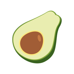 Avocado, great design for any purposes. Fresh healthy fruit. Vegetarian organic food.