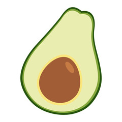Avocado, great design for any purposes.  Fresh healthy fruit. Vegetarian organic food.