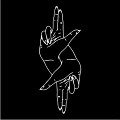 silhouette of a person jumping hand tattoo as above so below