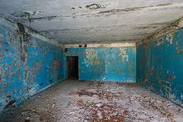 The abandoned buildings in Orbita ghost-town, Ukraine