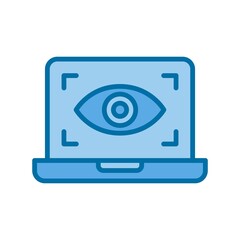 spy Filled Blue Vector Icon Design