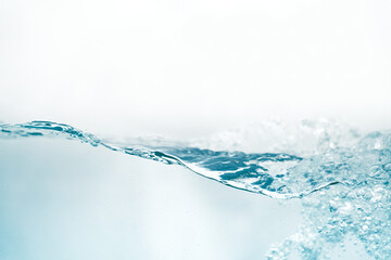 a background texture collection of the wavy water surface. the side view of the water surface...