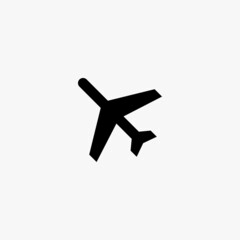 Obraz premium airplane icon. airplane vector icon on white background