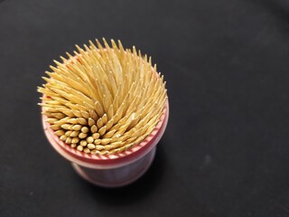 toothpicks in a jar
