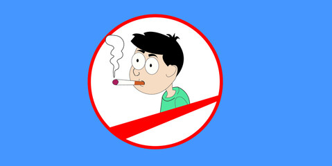 2d illustration smoking is injurious to health