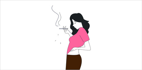 2d illustration smoking is injurious to health