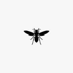 bee icon. bee vector icon on white background