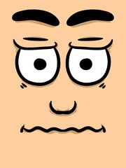 cute face cartoon background