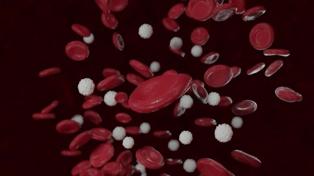 3d rendered medically accurate illustration of 
too many white blood cells due to leukemia
