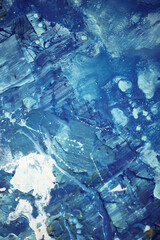 An abstract painting. Art, painting, studio