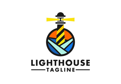 Logo Light House For Entertainment And Media