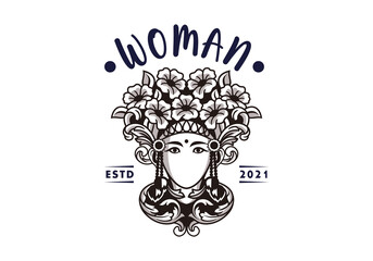 Logo Woman Flower General Good For Any Industry
