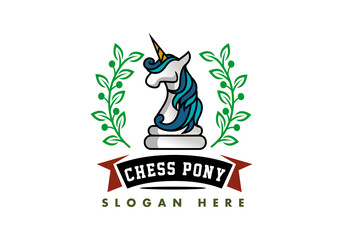 Logo Chess Pony For Entertainment And Media