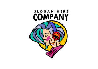 Logo Woman Music For Entertainment And Media