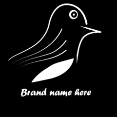 bird on a white background design illustration