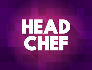 Head chef text quote, concept background
