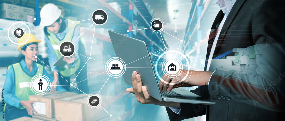 Aufkleber smart warehouse management system with innovative internet of things technology to identify package 