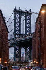 Brooklyn Bridge desde Dumbo al atardecer