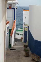 Fototapeta premium Strolling through the coastal town of Varadero, Tabaiba. Tenerife. Canary Islands. Spain