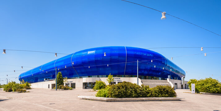 Le Havre, France - June 13, 2021: General view of the Stade Océane, a 25 000-seat multi-purpose stadium, home ground of Le Havre Athletic Club (HAC) football club.