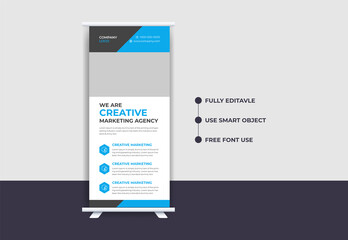 Corporate Creative Business Rack card or Dl flyer template Vector. DL Corporate business template for flyer. Layout with modern elements and abstract background. Creative flyer concept vector.